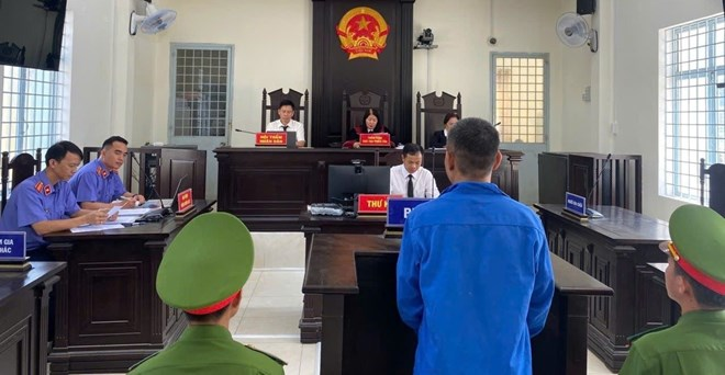 Bị cáo A Khu lĩnh án tù về tội “Vi phạm quy định về bảo vệ động vật nguy cấp, quý, hiếm”. Ảnh: Công an Quảng Ngãi