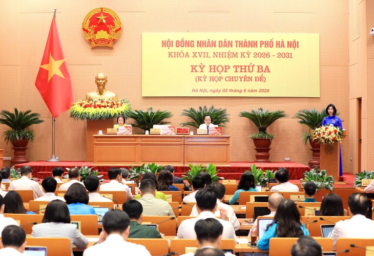 Toàn cảnh phiên họp - Ảnh: HĐND TP/ Theo Tuổi trẻ.