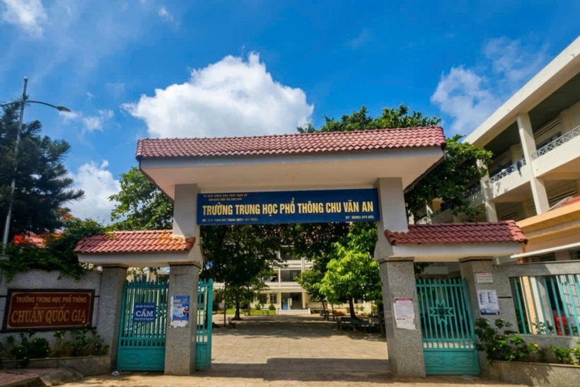 Trường THPT Chu Văn An. Ảnh: Dân trí
