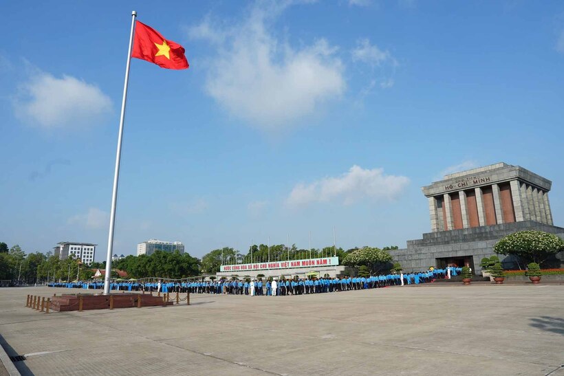 Đại hội XIV Công đoàn Việt Nam diễn ra từ ngày 3 đến 5/6 tại Trung tâm Hội nghị quốc gia (Hà Nội) (Ảnh: Hải Nguyễn).