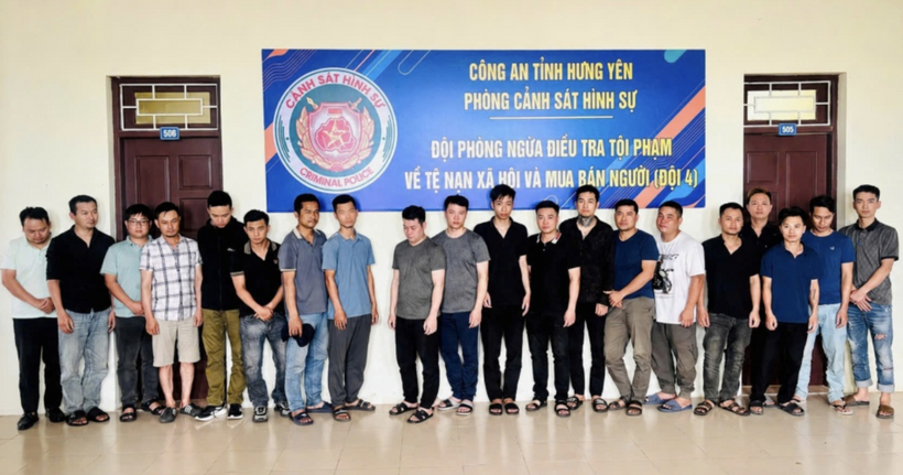 Khởi tố 29 người cá độ bóng đá trên "OK9" trước thềm World Cup 2026. (Ảnh: Công an tỉnh Hưng Yên)
