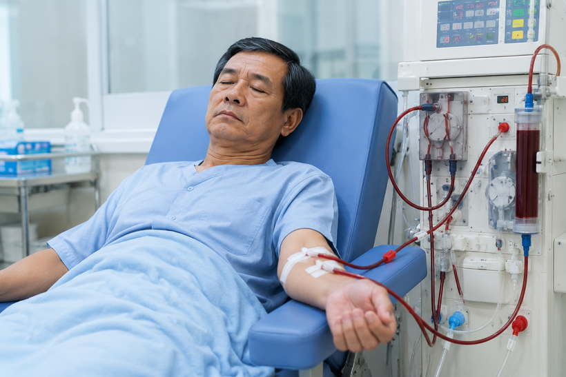 Creatinin tăng cao nếu không được kiểm soát, người bệnh có thể phải lọc máu