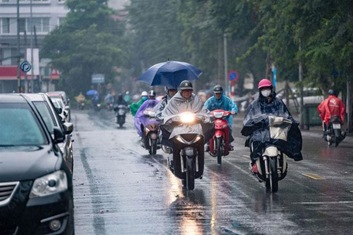Mưa dông xuất hiện ở hầu khắp các vùng trên cả nước
