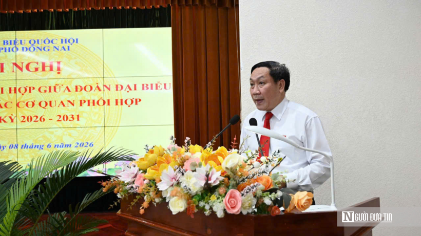 Ông Bùi Xuân Thống, Phó Trưởng đoàn Thường trực Đoàn Đại biểu Quốc hội Tp.Đồng Nai Phát biểu bế mạc hội nghị.