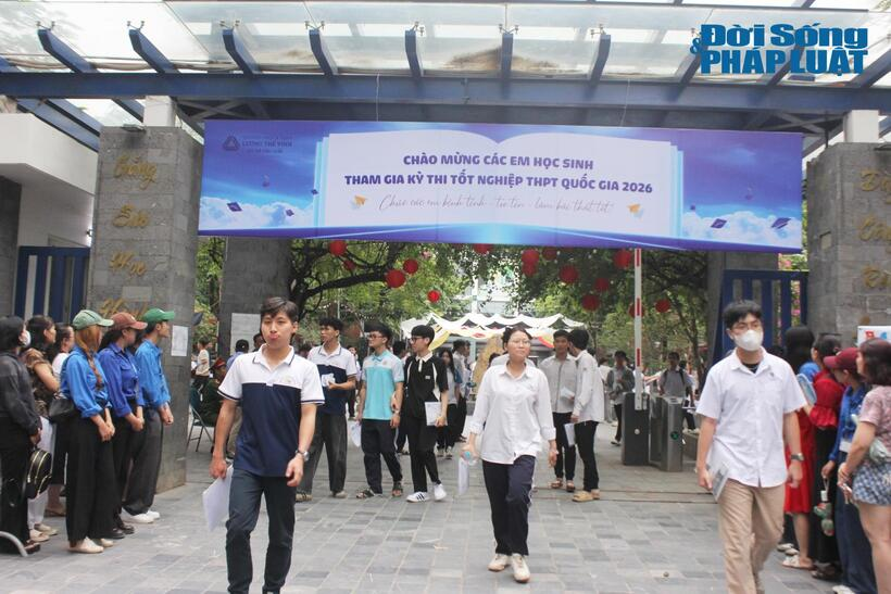 Thí sinh thi tốt nghiệp THPT 2026. Ảnh: Lê Liên.