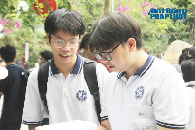 Thí sinh trong buổi thi Toán tốt nghiệp THPT 2026. Ảnh: Lê Liên