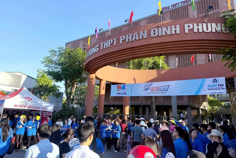 THPT Phan Đình Phùng là ngôi trường giàu truyền thống ở Hà Tĩnh. (Ảnh: Dân trí)