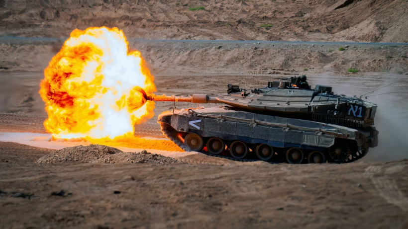 Xe tăng Merkava Mk.4 Barak khai hỏa