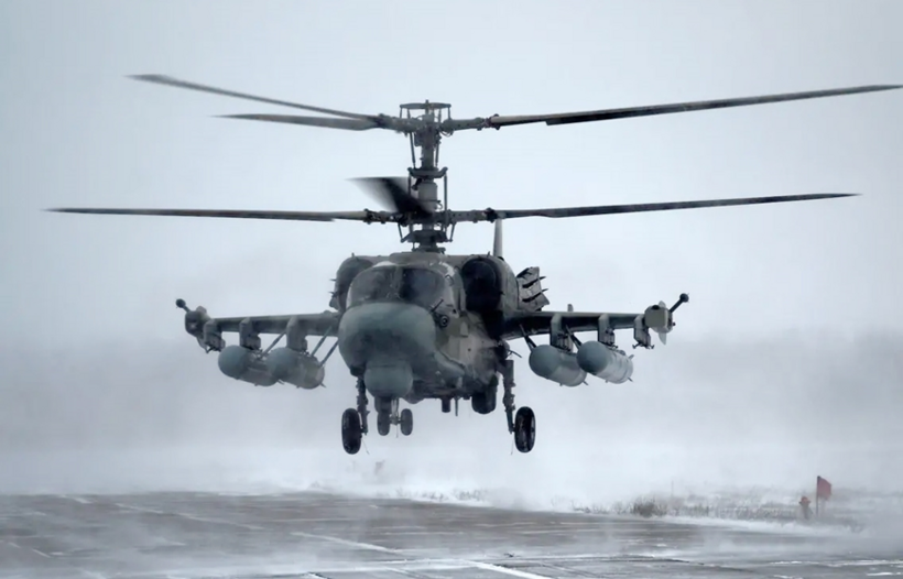 Trực thăng Ka-52 của quân đội Nga . Ảnh: Asia Times