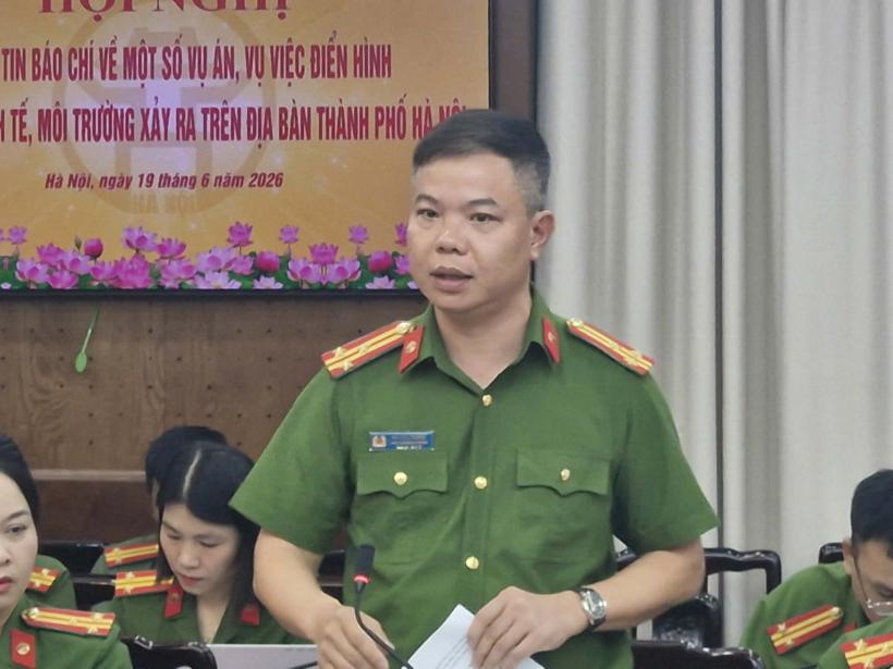 Thượng tá Đỗ Thế Thắng - Phó Trưởng phòng Cảnh sát kinh tế (PC03), Công an TP Hà Nội.
