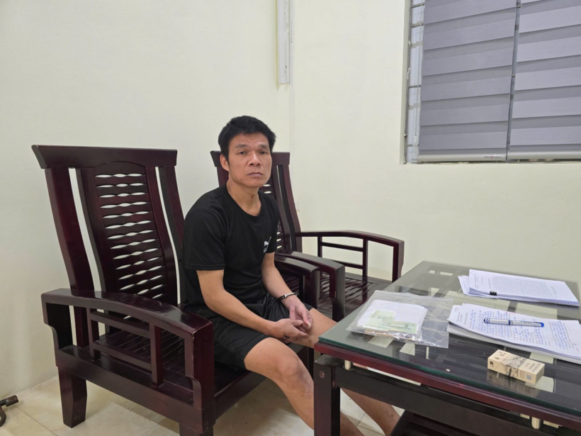 Đối tượng Hoàng Văn Hùng. (Ảnh: Công an tỉnh Bắc Ninh)