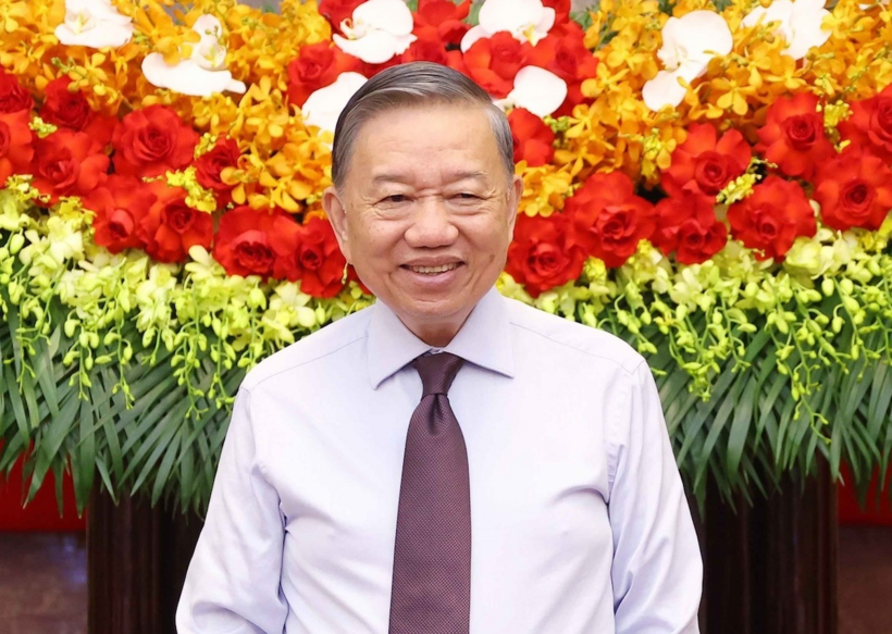 Tổng Bí thư, Chủ tịch nước Tô Lâm phát biểu tại cuộc gặp mặt 101 nhà báo tiêu biểu đoạt Giải báo chí quốc gia qua các năm nhân kỷ niệm 101 năm Ngày Báo chí cách mạng Việt Nam ngày 16/6/2026 (Ảnh: TTXVN).