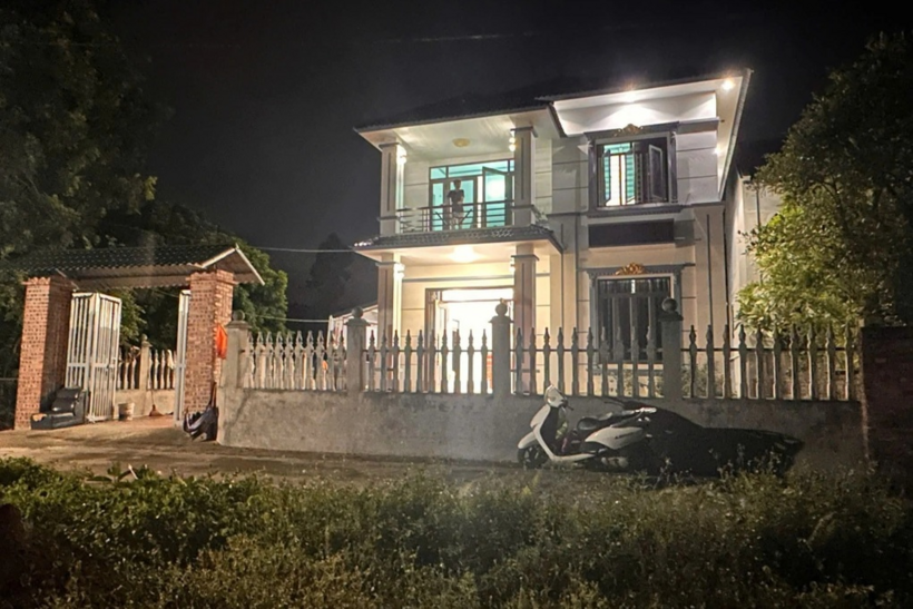 Căn nhà nơi xảy ra vụ án mạng. Ảnh: Công an Bắc Ninh