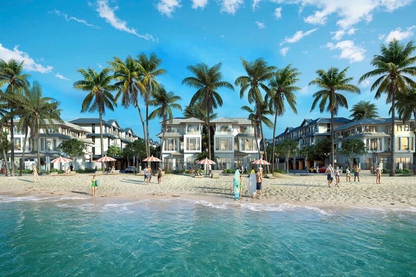 Vinhomes Pearl Bay sở hữu bãi biển riêng dài hơn 1km, chỉ mất 5 phút qua ga cáp treo Vinpearl để đến với siêu quần thể du lịch nghỉ dưỡng, giải trí trên đảo Hòn Tre.