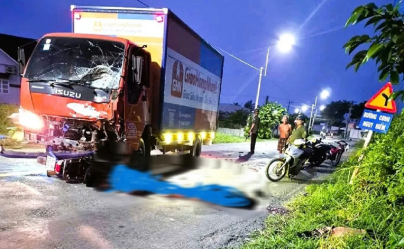 Hiện trường vụ tai nạn. ẢNH: CTV./ Theo Thanh Niên.