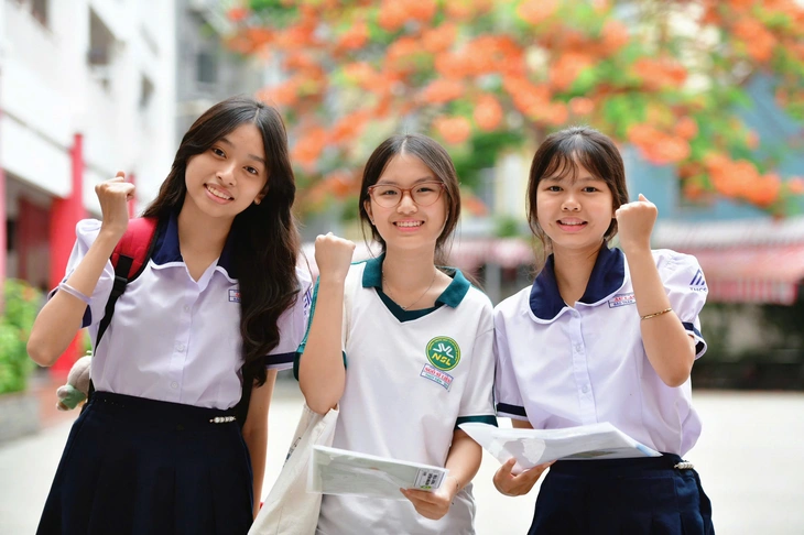 Thí sinh dự thi lớp 10 tại TP.HCM kỳ thi vừa qua. Ảnh:  TTO