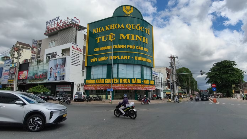 Một cơ sở Nha khoa Quốc tế Tuệ Minh tại Cần Thơ. Ảnh: CA CT/ Theo Tiền phong.
