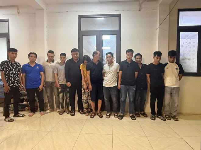 Công an Hưng Yên khởi tố 15 bị can đánh bạc qua mạng. Ảnh: Công an tỉnh Hưng Yên