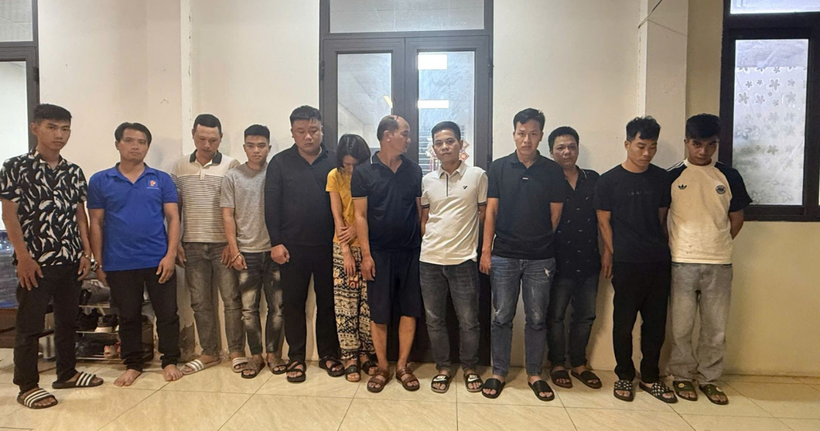 Các đối tượng trong vụ án. (Ảnh: Công an tỉnh Hưng Yên)