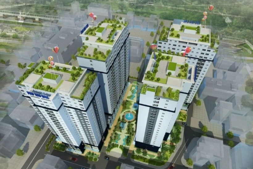 Phối cảnh dự án nhà ở xã hội Lý Thường Kiệt. (Ảnh phối cảnh: CĐT)