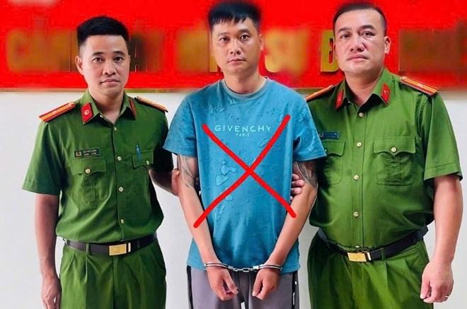 Đối tượng truy nã nguy hiểm Nguyễn Đức Linh (x). Ảnh: Công an Hải Phòng