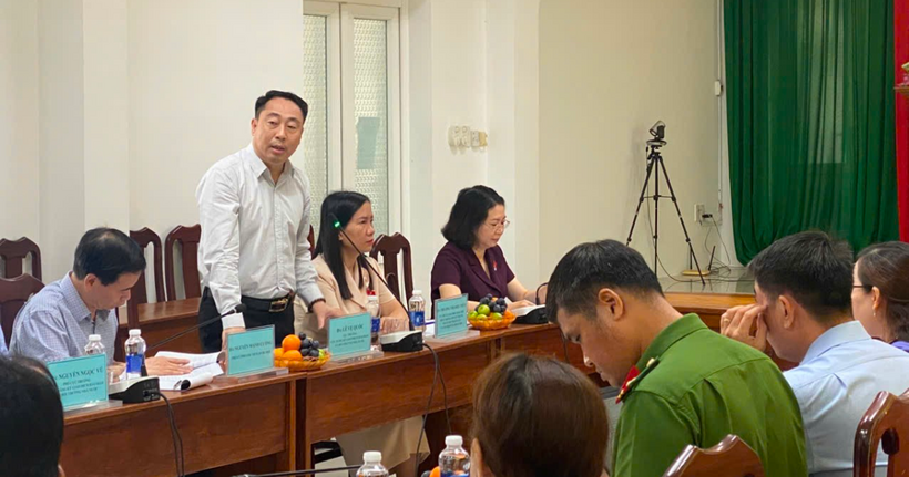 Ông Lê Vệ Quốc, Cục trưởng Cục Đăng ký giao dịch bảo đảm và Bồi thường Nhà nước.