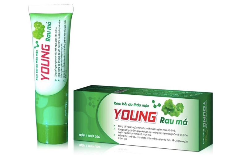 Nhãn lô kem bôi da thảo mộc Young rau má bị thu hồi trên toàn quốc. Ảnh: Chụp màn hình/ Theo báo VnExpress.