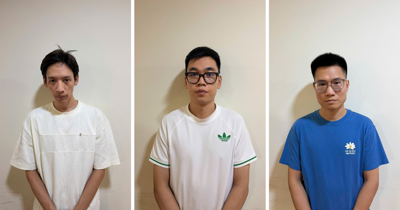 Các đối tượng trong đường dây. (Ảnh: Bộ Công an)