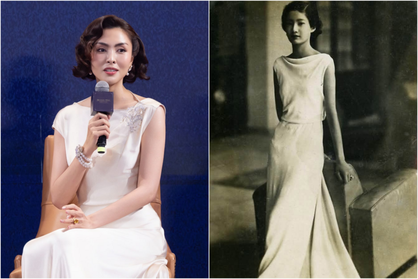 Vẻ ngoài của Tăng Thanh Hà được cho là không giống với nguyên mẫu Nam Phương Hoàng hậu. Ảnh: Phương Lâm/Tư liệu.