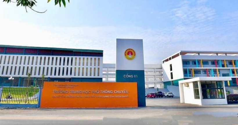 Trường THPT chuyên Tuyên Quang, tỉnh Tuyên Quang. Ảnh: FB nhà trường