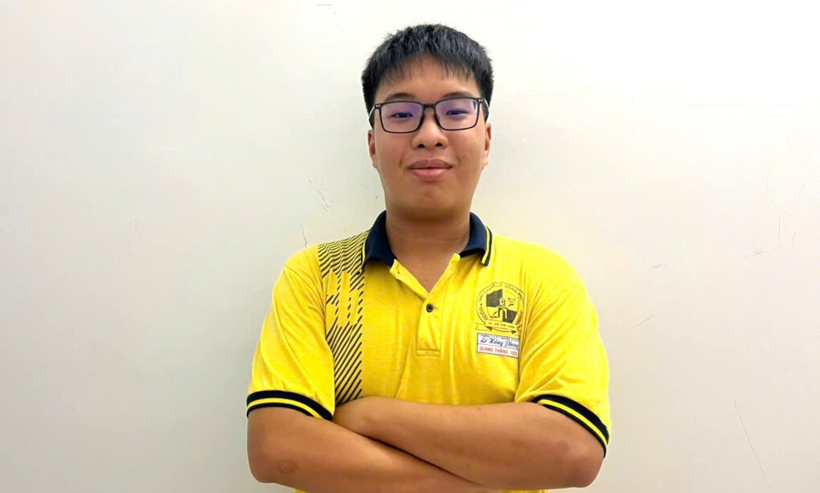 Trần Quang Thắng, trường THPT chuyên Lê Hồng Phong, TP HCM. Ảnh: Nhân vật cung cấp