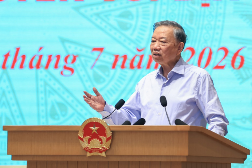 Tổng Bí thư, Chủ tịch nước Tô Lâm yêu cầu kiên quyết cắt vốn dự kiến vì "có tiền mà không tiêu được" để dành vốn cho nơi khác (Ảnh: VGP).