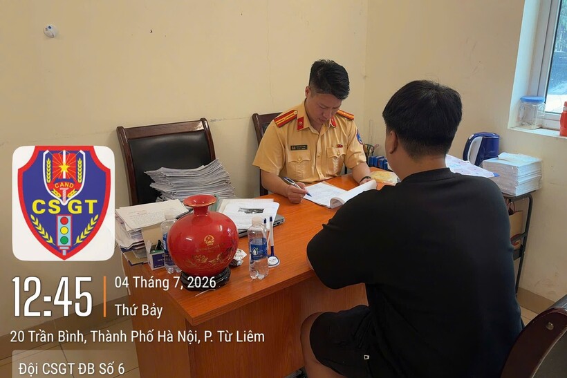 Tại cơ quan Công an, anh N.D.D. đã thừa nhận toàn bộ hành vi vi phạm.