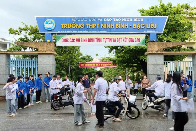 Các thí sinh tỉnh Ninh Bình tham dự Kỳ thi tốt nghiệp THPT năm 2026 (Ảnh: Sở GD&ĐT Ninh Bình).