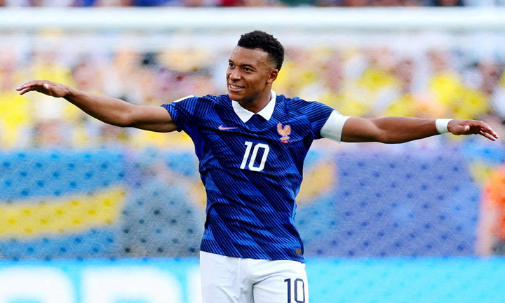 Mbappe ghi 6 bàn ở World Cup 2026 trước vòng 1/8. Ảnh: Reuters