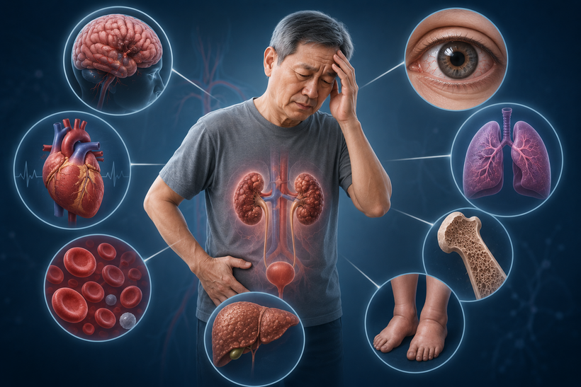 Suy thận độ 4 ảnh hưởng tới nhiều cơ quan trong cơ thể