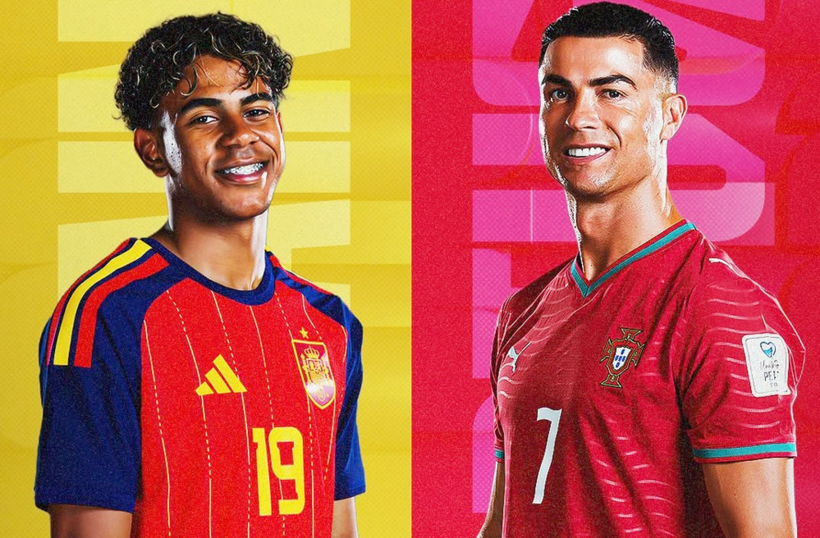 Sức trẻ Lamine Yamal sẽ đối đầu kinh nghiệm của Ronaldo. Ảnh: TSN