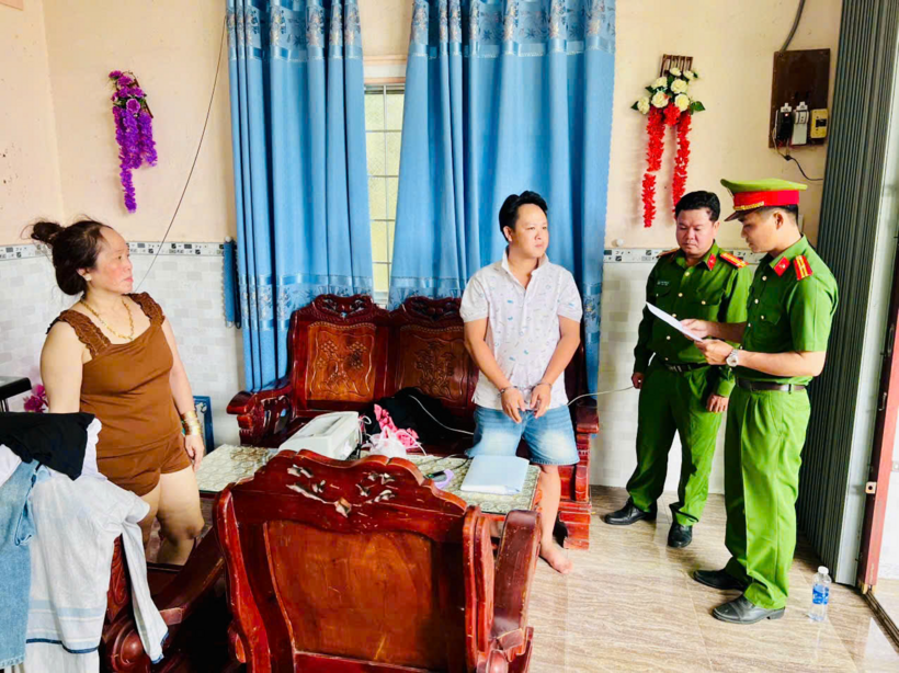 Đối tượng tổ chức đánh bạc Lê Hoàng Nhân. (Ảnh: Công an tỉnh Vĩnh Long)