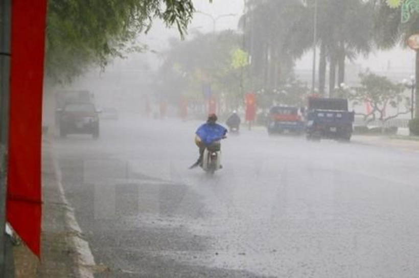 Cảnh báo mưa tại Bắc Bộ và Hà Nội. Ảnh minh họa: TTXVN.