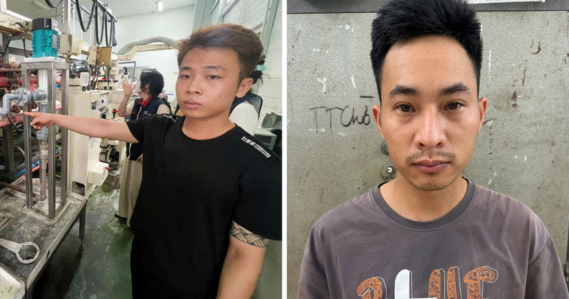 Hai đối tượng trong vụ án.(Ảnh: Tuyết Mai)
