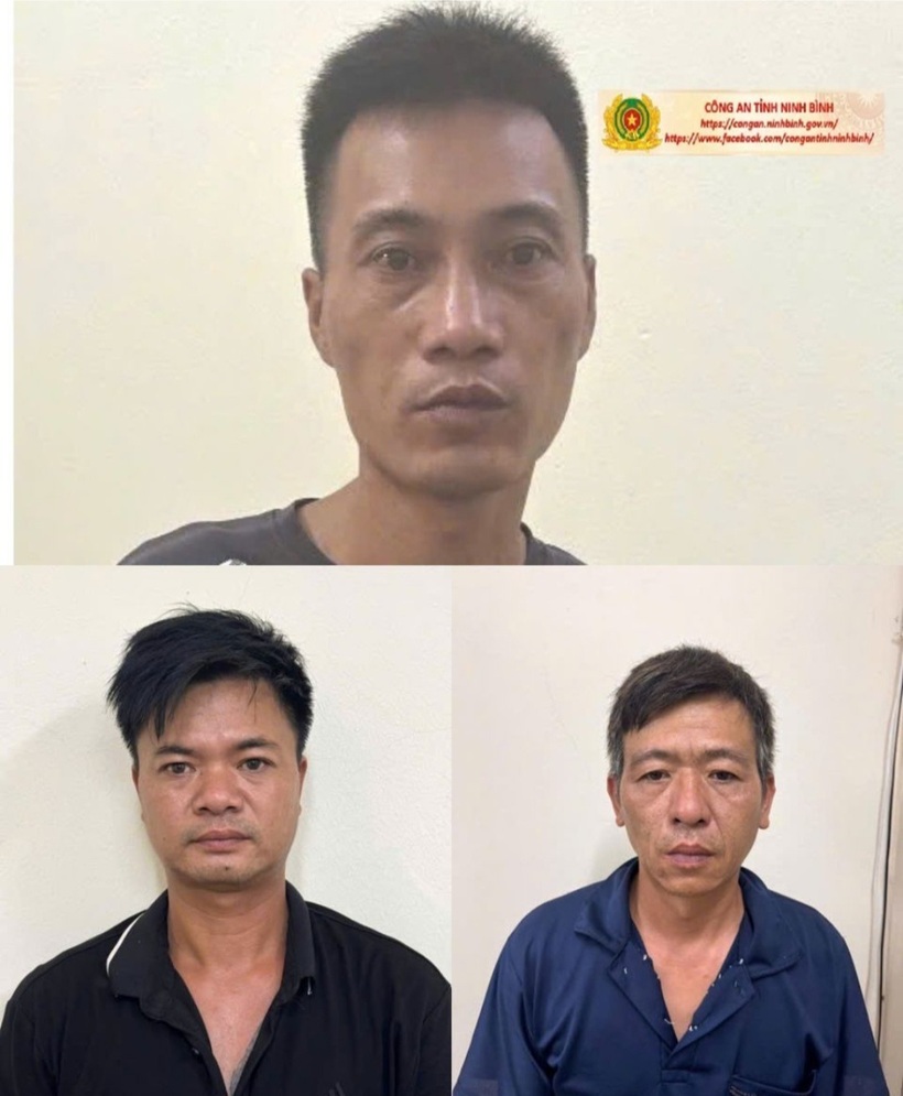 Các đối tượng bị bắt giữ.