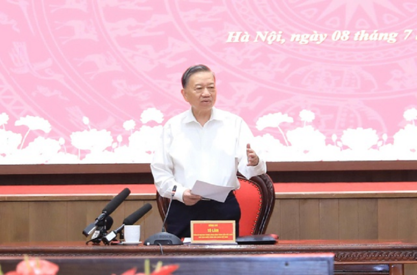 Tổng Bí thư, Chủ tịch nước Tô Lâm phát biểu kết luận buổi làm việc (Ảnh: Quang Thái).