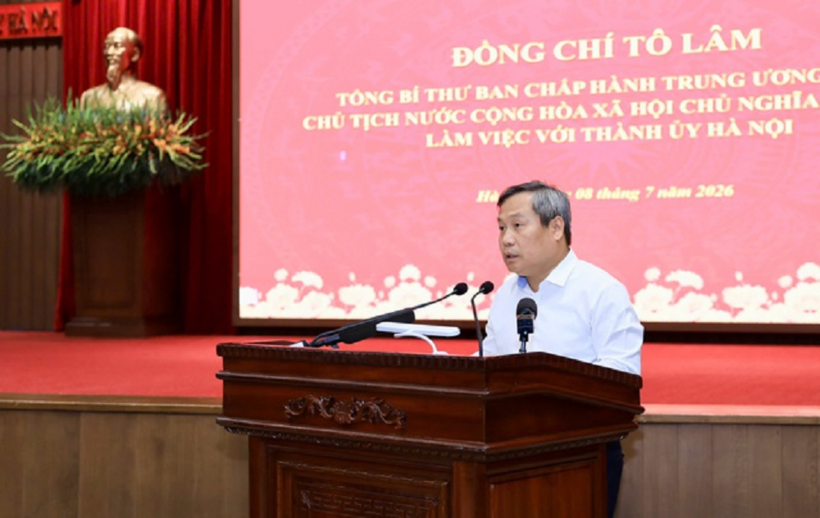 Chủ tịch UBND thành phố Hà Nội Vũ Đại Thắng (Ảnh: Quang Thái).