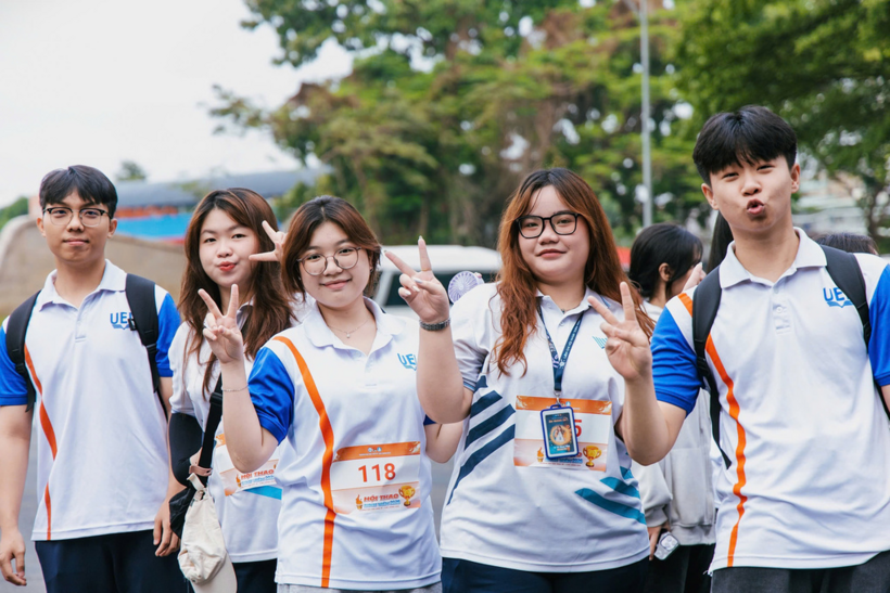 Sinh viên trường Đại học Kinh tế - Luật. Ảnh: VnExpress