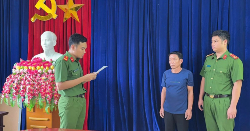 Nguyễn Văn Quyết bị khởi tố vì vận chuyển trái phép bộ phận của gấu ngựa. (Ảnh: Công an Lào Cai)