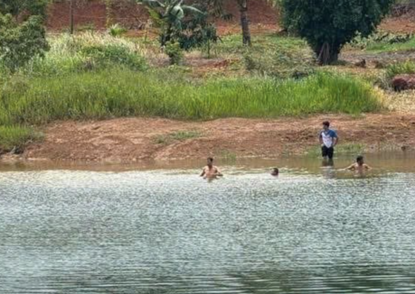 Hiện trường vụ đuối nước khiến 5 học sinh tử vong ở Lâm Đồng (Ảnh: An Sinh)./ Dân trí.
