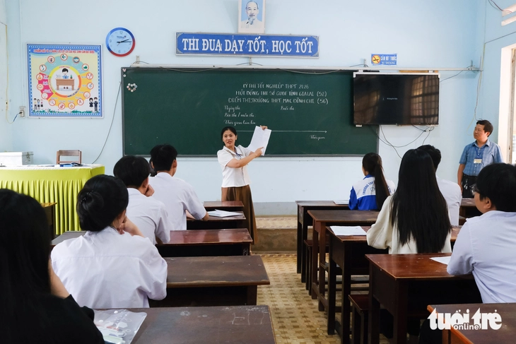 Thí sinh tham dự kỳ thi tốt nghiệp THPT 2026 tại một điểm thi ở xã Chư Păh, tỉnh Gia Lai. Ảnh tư liệu: Tấn Lực