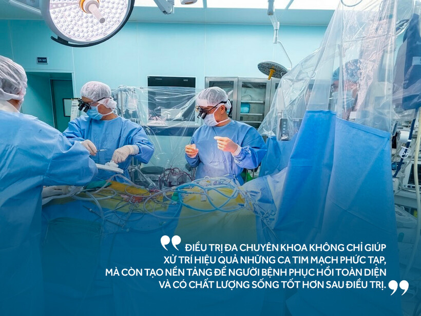 Phía sau mỗi ca phẫu thuật thành công là sự phối hợp chặt chẽ, chính xác và tận tâm của cả ê-kíp.