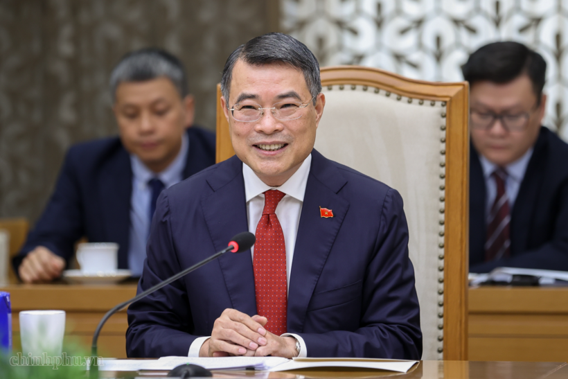 Thủ tướng Chính phủ Lê Minh Hưng phát biểu tại buổi tiếp (Ảnh: VGP).