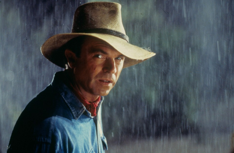 Tạo hình của Sam Neill trong phim "Jurassic Park". Ảnh: Universal Pictures